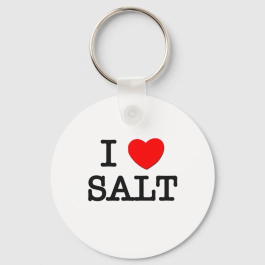 I Love SALT ( food ) Sleutelhanger (Voorkant)