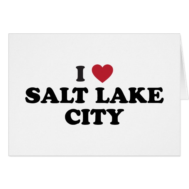 I Love Salt Lake City Utah (Voorkant Horizontaal)