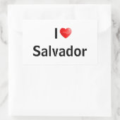 I love Salvador Rechthoekige Sticker (Tas)