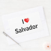 I love Salvador Rechthoekige Sticker (Envelop)