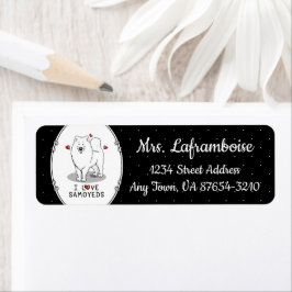 I Love Samoyeds - Cute dog Etiket