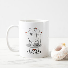 I Love Samoyeds - Cute dog Koffiemok