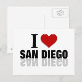 I Love San Diego Briefkaart (Voorkant / Achterkant)