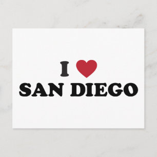 I Love San Diego California Briefkaart