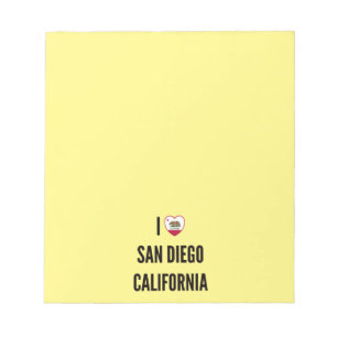 I Love San Diego, California Notitieblok