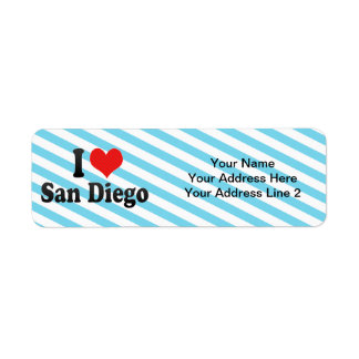 I Love San Diego Etiket