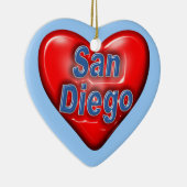I Love San Diego Keramisch Ornament (Rechts)