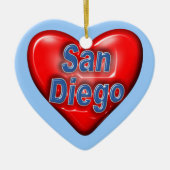 I Love San Diego Keramisch Ornament (Voorkant)