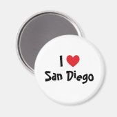 I Love San Diego Magneet (Voorkant / Achterkant)