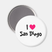 I Love San Diego Magneet (Voorkant / Achterkant)