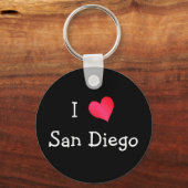 I Love San Diego Sleutelhanger (Voorkant)