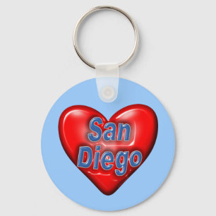 I Love San Diego Sleutelhanger