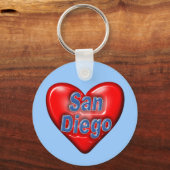 I Love San Diego Sleutelhanger (Voorkant)