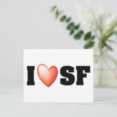 I Love San Francisco Briefkaart (Staand voorkant)