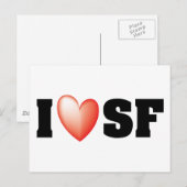 I Love San Francisco Briefkaart (Voorkant / Achterkant)