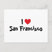 I Love San Francisco Briefkaart (Voorkant)
