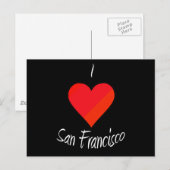 I Love San Francisco Briefkaart (Voorkant / Achterkant)