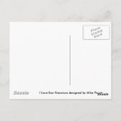I Love San Francisco Briefkaart (Achterkant)