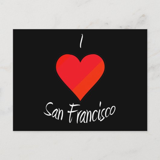 I Love San Francisco Briefkaart (Voorkant)