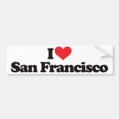 I Love San Francisco Bumpersticker (Voorkant)