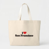 I Love San Francisco Grote Tote Bag (Voorkant)