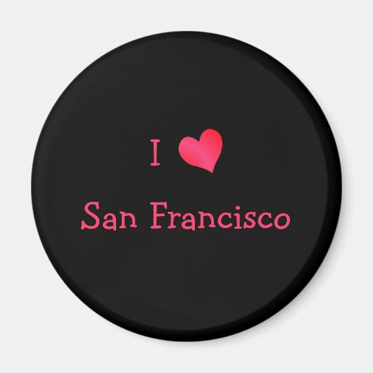 I Love San Francisco Magneet (Voorkant)
