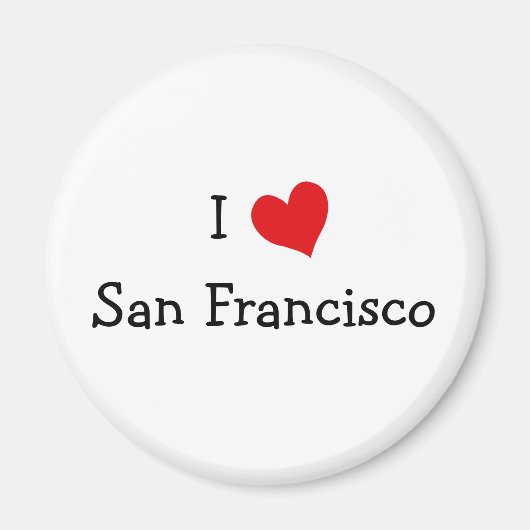 I Love San Francisco Magneet (Voorkant)