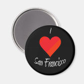 I Love San Francisco Magneet (Voorkant / Achterkant)