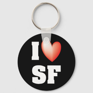 I Love San Francisco Sleutelhanger