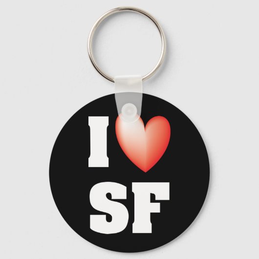 I Love San Francisco Sleutelhanger (Voorkant)