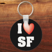 I Love San Francisco Sleutelhanger (Voorkant)