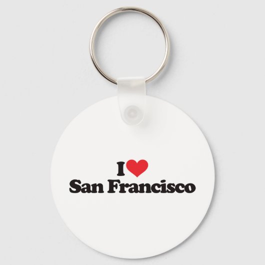 I Love San Francisco Sleutelhanger (Voorkant)