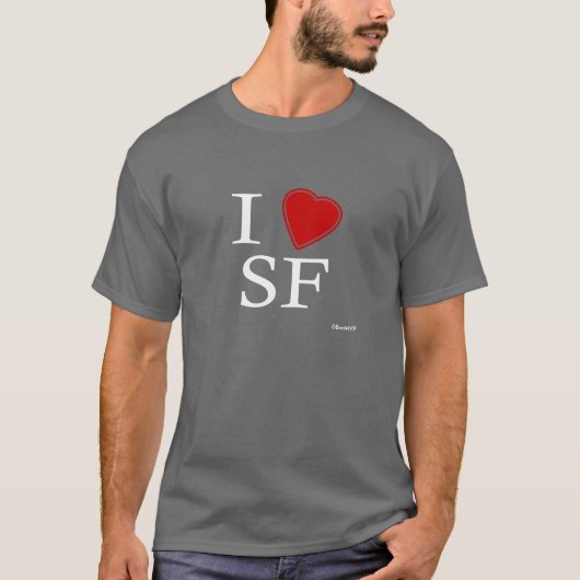 I Love San Francisco T-shirt (Voorkant)