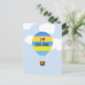 I Love San Jose, hot-air ballon Briefkaart (Staand voorkant)