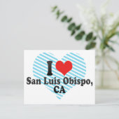 I Love San Luis Obispo,+CA Briefkaart (Staand voorkant)