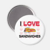 I Love Sandwiches Magneet (Voorkant / Achterkant)