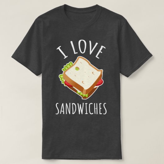 I Love Sandwiches T-shirt (Design voorkant)