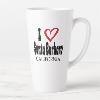I Love Santa Barbara California Souvenir Latte Mug Latte Mok