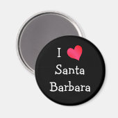 I Love Santa Barbara Magneet (Voorkant / Achterkant)