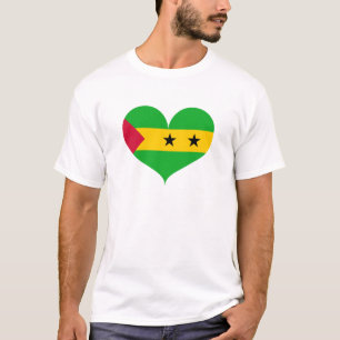 I Love Sao Tomome and Principe Flag T-shirt