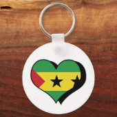 I Love Sao Tomome and Principe Sleutelhanger (Voorkant)