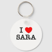 I Love Sara Sleutelhanger (Voorkant)