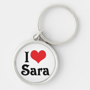 I Love Sara Sleutelhanger