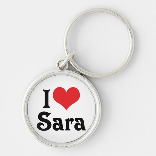 I Love Sara Sleutelhanger (Voorkant)