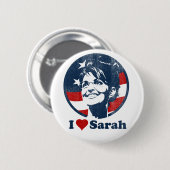 I Love Sarah Palin button (Voorkant /achterkant)