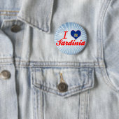 I Love Sardinia, New York Ronde Button 5,7 Cm (In situ)