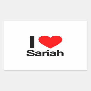 i love sariah rechthoekige sticker