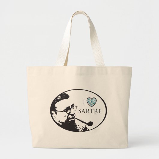 I Love Sartre Canvas tas (Voorkant)
