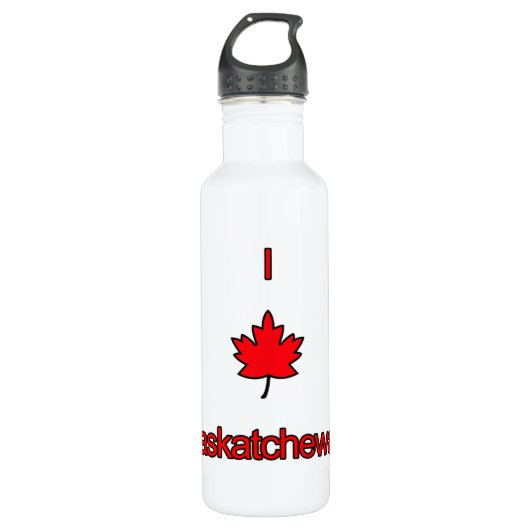 I Love Saskatchewan Waterfles (Voorkant)