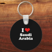 I Love Saudi Arabia Tshirt Sleutelhanger (Voorkant)
